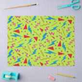 80s 90s Memphis stijl geometrisch Geel  Tissuepapier (Craft)