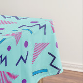 80s 90s Memphis Style Geometrisch blauw Tafelkleed (Voorbeeld)
