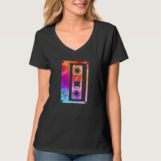 80s 90s Mixtape Cassette Tape Music Retro Party 1 T-shirt (Voorkant)