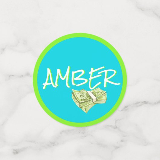 80's/90's Neon Checkerboard|3 Foto's & Leeftijd Re Confetti (Kleine voorkant)