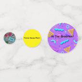 80's, 90's Party Theme Confetti (Achterkanten)