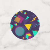 80's, 90's Party Theme Confetti (Kleine voorkant)