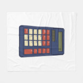 80's 90's Rekenmachine Wiskunde School Nostalgie Fleece Deken (Voorkant (Horizontaal))