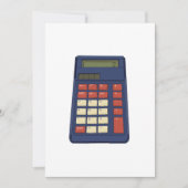 80's 90's Rekenmachine Wiskunde School Nostalgie Kaart (Voorkant)