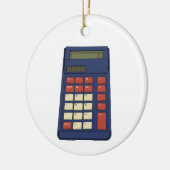 80's 90's Rekenmachine Wiskunde School Nostalgie Keramisch Ornament (Links)