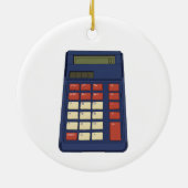 80's 90's Rekenmachine Wiskunde School Nostalgie Keramisch Ornament (Achterkant)