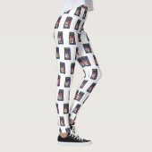 80's 90's Rekenmachine Wiskunde School Nostalgie Leggings (Rechts)