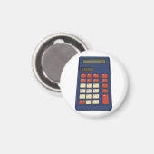 80's 90's Rekenmachine Wiskunde School Nostalgie Magneet (Voorkant / Achterkant)