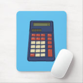 80's 90's Rekenmachine Wiskunde School Nostalgie Muismat (Met muis)