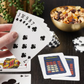 80's 90's Rekenmachine Wiskunde School Nostalgie Pokerkaarten (Insitu)