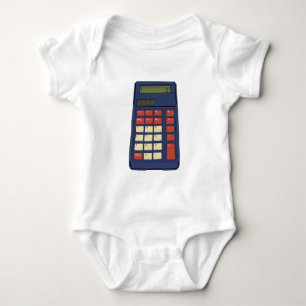 80's 90's Rekenmachine Wiskunde School Nostalgie Romper