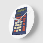 80's 90's Rekenmachine Wiskunde School Nostalgie Ronde Klok (Hoek)