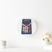 80's 90's Rekenmachine Wiskunde School Nostalgie Ronde Klok (Huis)