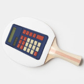80's 90's Rekenmachine Wiskunde School Nostalgie Tafeltennisbatje (Zijkant)