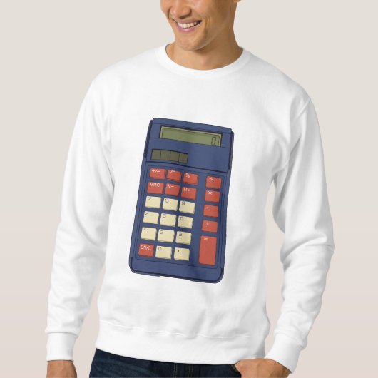 80's 90's Rekenmachine Wiskunde School Nostalgie Trui (Voorkant)