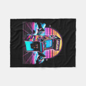 80s 90s Retro Arcade Videospel Oude School Fleece Deken (Voorkant (Horizontaal))