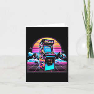 80s 90s  Retro Arcade Videospel Oude School Kaart