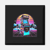 80s 90s  Retro Arcade Videospel Oude School Magneet (Voorkant)