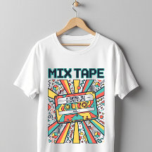 80s 90s Retro Mix Tape Cassette Nostalgie Design