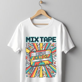 80s 90s Retro Mix Tape Cassette Nostalgie Design T-shirt