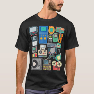 80S 90S Retro Vintage Videospel T-shirt