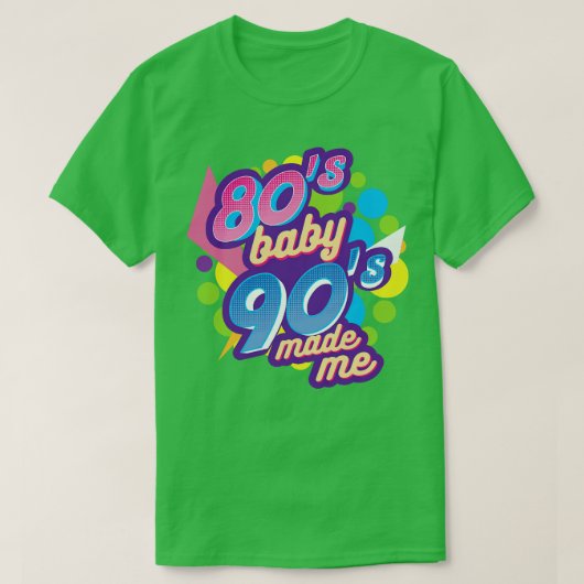 80s 90s t-shirt (Design voorkant)
