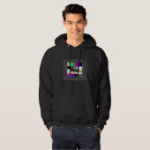 '80s '90s Theme Party Outfit 80s Retro Test Image Hoodie (Voorkant volledig)