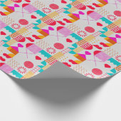 80s-90s Trendy geometrische achtergrond Cadeaupapier (Hoek)