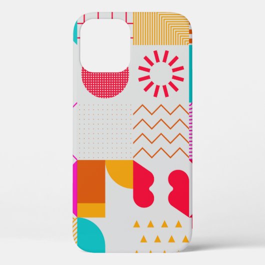 80s-90s Trendy geometrische achtergrond Case-Mate iPhone Case (Achterkant)