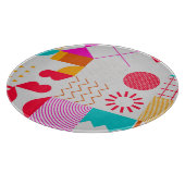 80s-90s Trendy geometrische achtergrond Snijplank (Hoek)