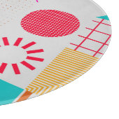 80s-90s Trendy geometrische achtergrond Snijplank (Hoek)