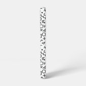 80's 90's Zwart & Wit Vormen Patroon Samsung Galaxy Hoesje (Linkerkant)