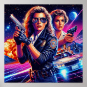 80s actie meisjes poster (Voorkant)