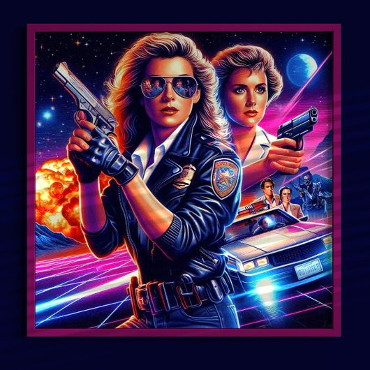 80s actie meisjes poster