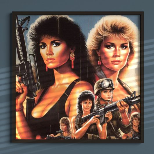 80s Actie Oorlogsmeisjes Poster
