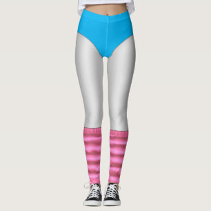 80's Aerobe Workout Leotard en Legwarmers Wit Leggings