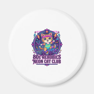 80s Aerobics Neon Kat Grappige Kattenliefhebber De Magneet