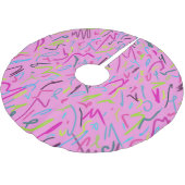 80s afdrukken in roze kerstboom rok (Gekanteld)