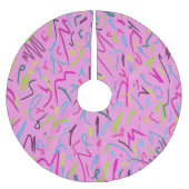 80s  afdrukken in roze kerstboom rok (Voorkant)