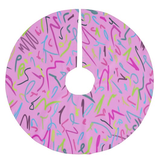 80s afdrukken in roze kerstboom rok (Voorkant)