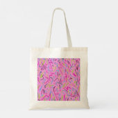 80s  afdrukken in roze tote bag (Achterkant)