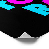 '80's als Rad Man Neon' Poster (Hoek)