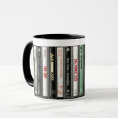 80's Alt Rock Cassette Mug Mok (Voorkant links)