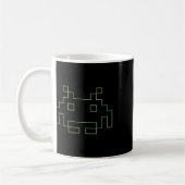 80s Arcade Game Retro Space Alien Invaders Gamer Koffiemok (Links)