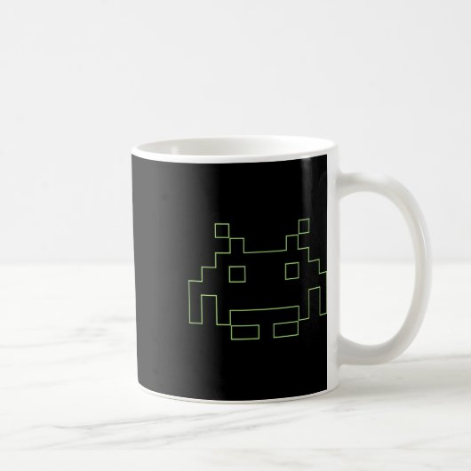80s Arcade Game Retro Space Alien Invaders Gamer Koffiemok (Rechts)