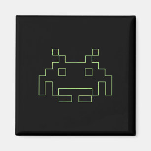 80s Arcade Game Retro Space Alien Invaders Gamer Magneet