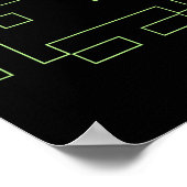 80s Arcade Game Retro Space Alien Invaders Gamer Poster (Hoek)