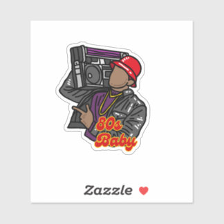 80s Baby Sticker
