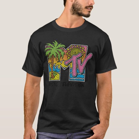 80s Beach Musicelevisionankop vintage friend T-shirt (Voorkant)