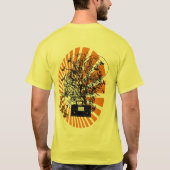 80s Boom Box Sinaasappel T-shirt (Achterkant)